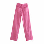High Rise Straight Leg Jeans