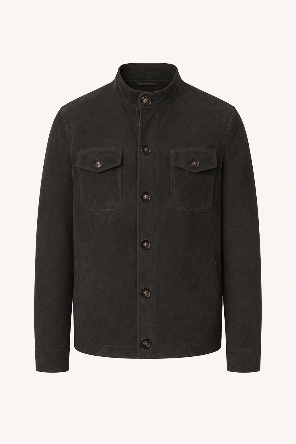Casual Jacket Front Button Closure Regular Fit