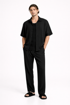 Casual Shirt And Straight Pants Set