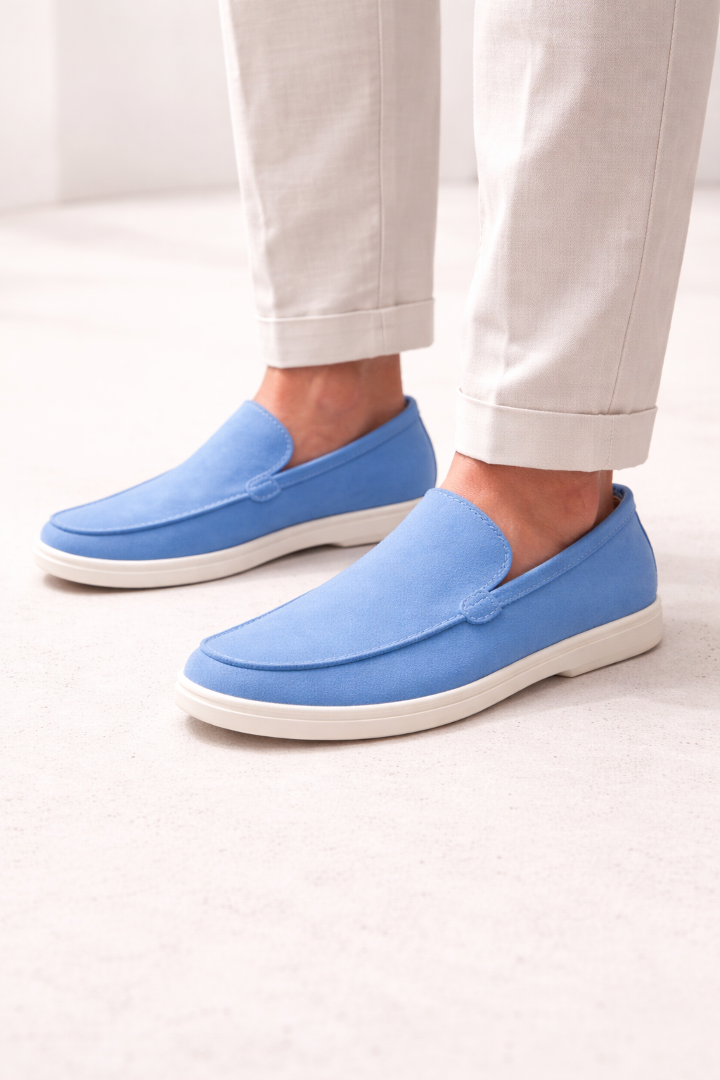 Suede Slippers With Flexible Lightweight Fit