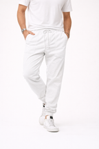 Tapered Joggers With Elastic Waistband And Front Drawstring And Spacious Pockets